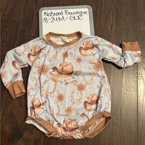 Western-Themed Kids long sleeved Bodysuit